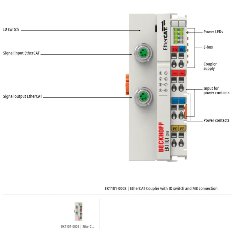 EK1101-0008 | EtherCAT Coupler